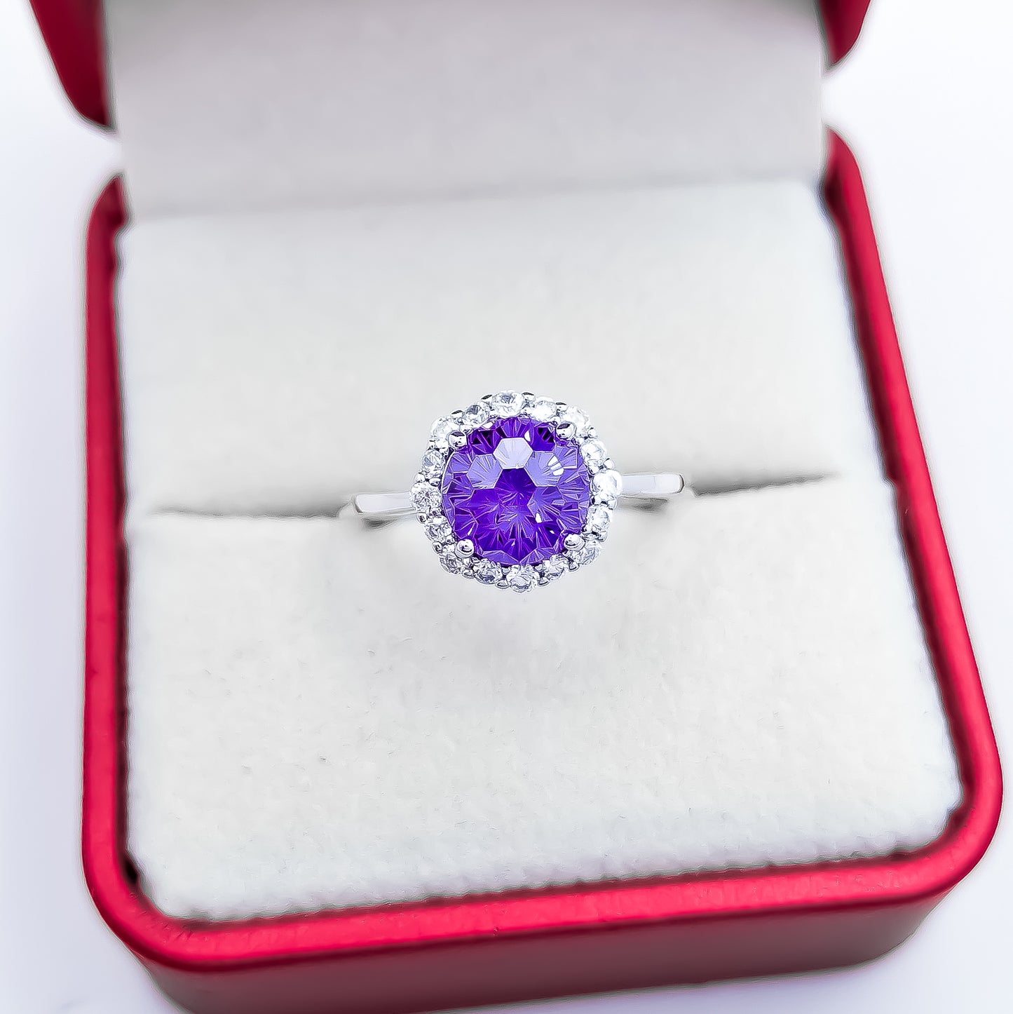 Anillo Zirconia Morada