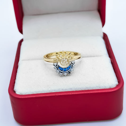 Anillo Duo Luna Sol