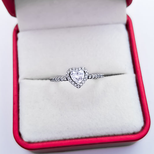 Anillo Corazon Blanco