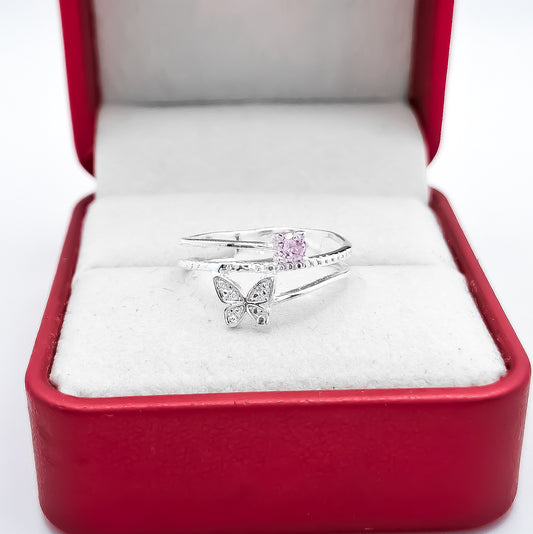 Anillo Mariposa Zirconia