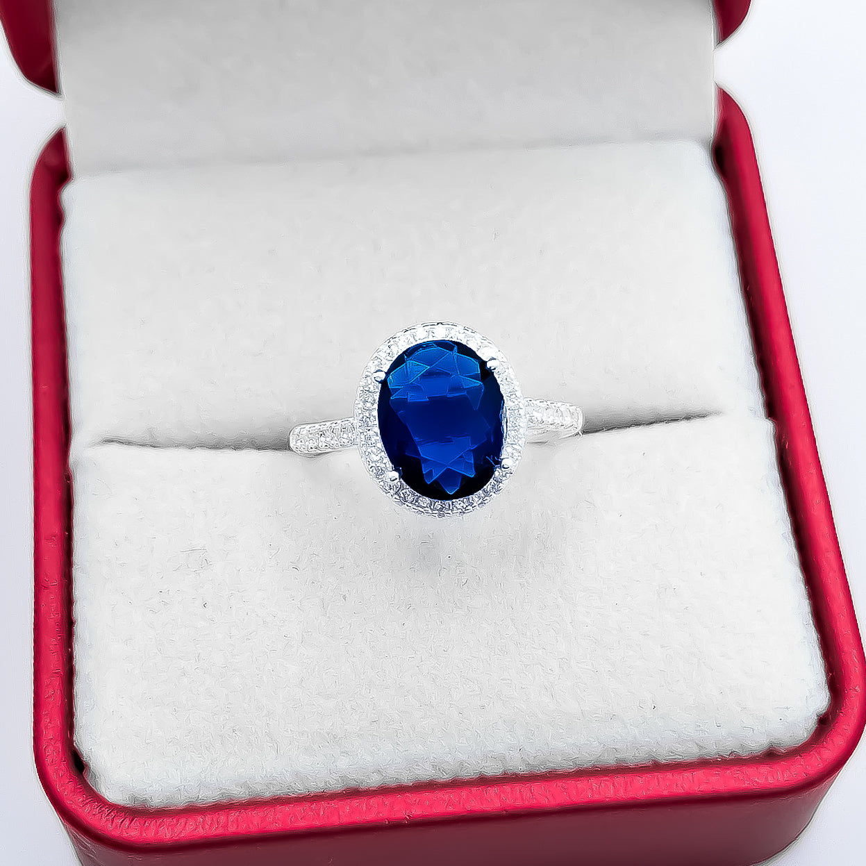 Anillo Zirconia Azul