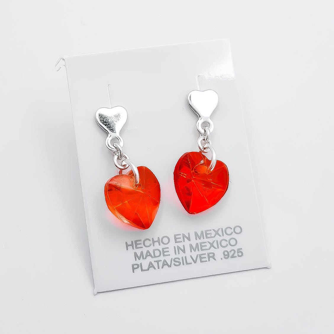 Arete Corazon Naranja