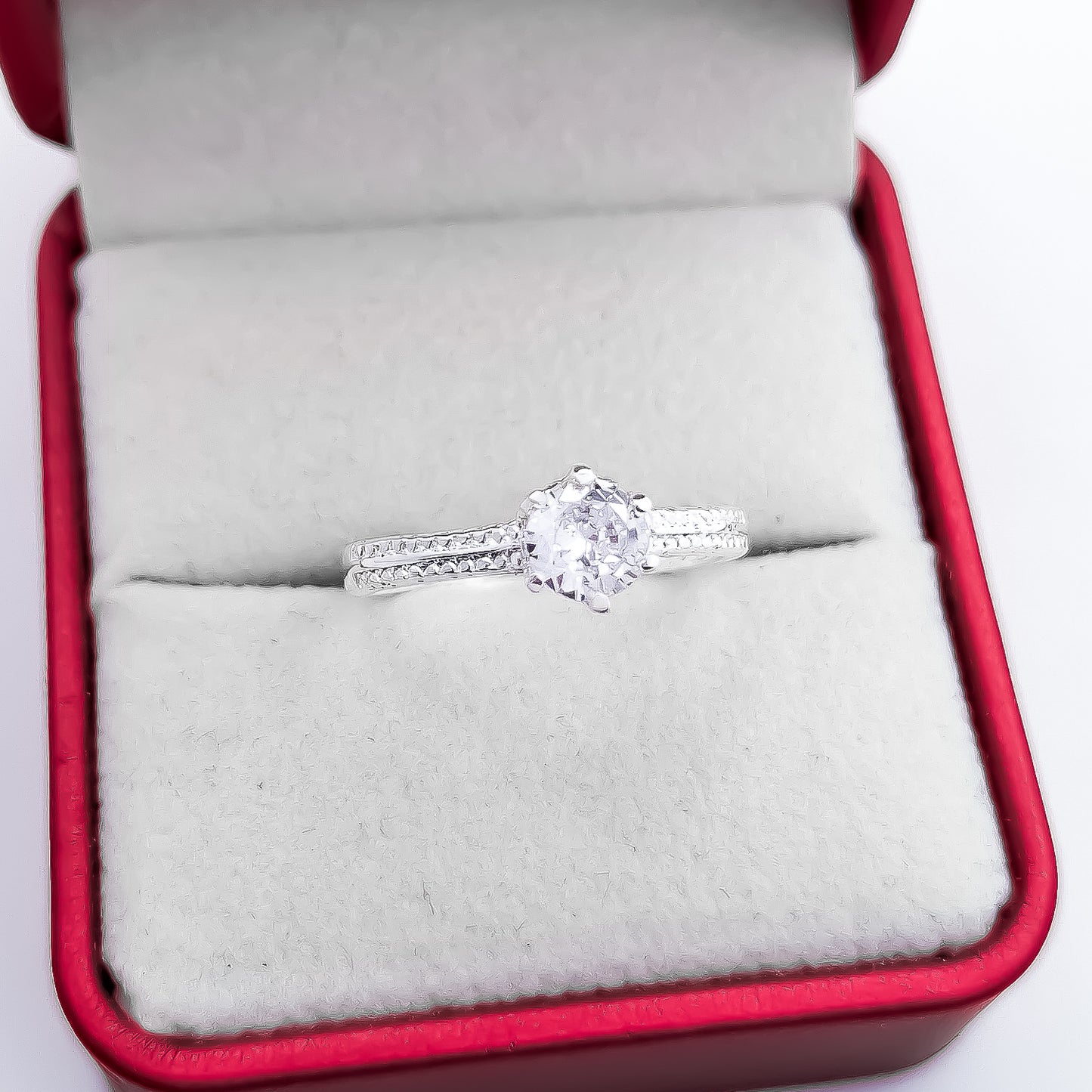 Anillo Zirconia Blanca