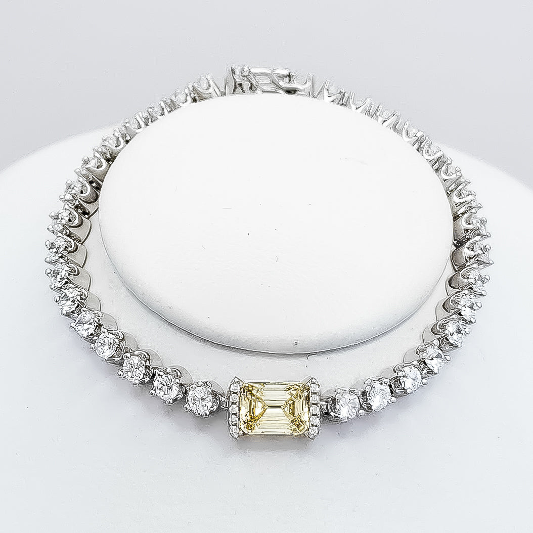 Pulsera Amarilla Blanca