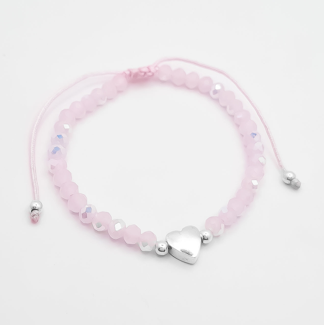 Pulsera Corazon Rosa