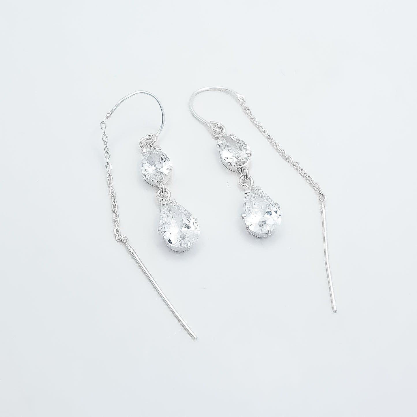 Arete Violador Zirconia Blanca