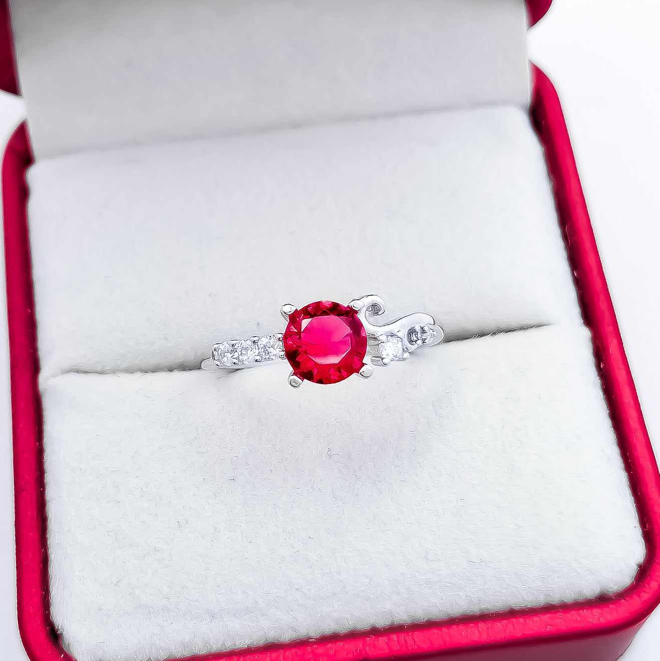 Anillo Redondo Zirconia