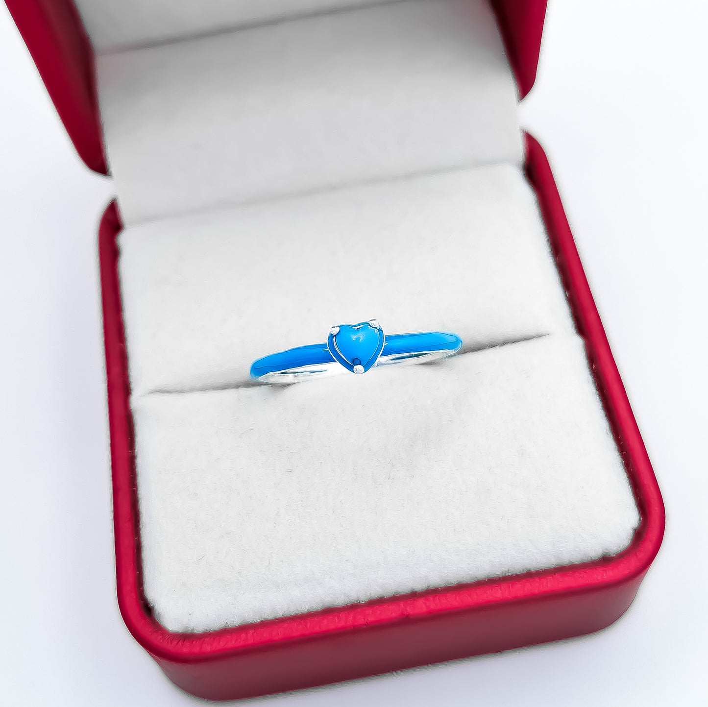 Anillo Corazon Azul