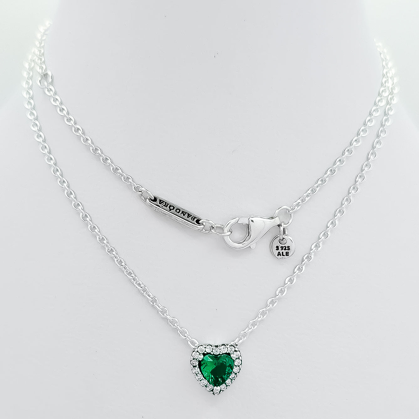 Collar Corazon Verde