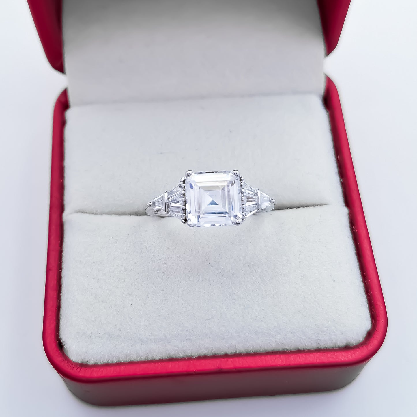 Anillo Zirconia Cuadro