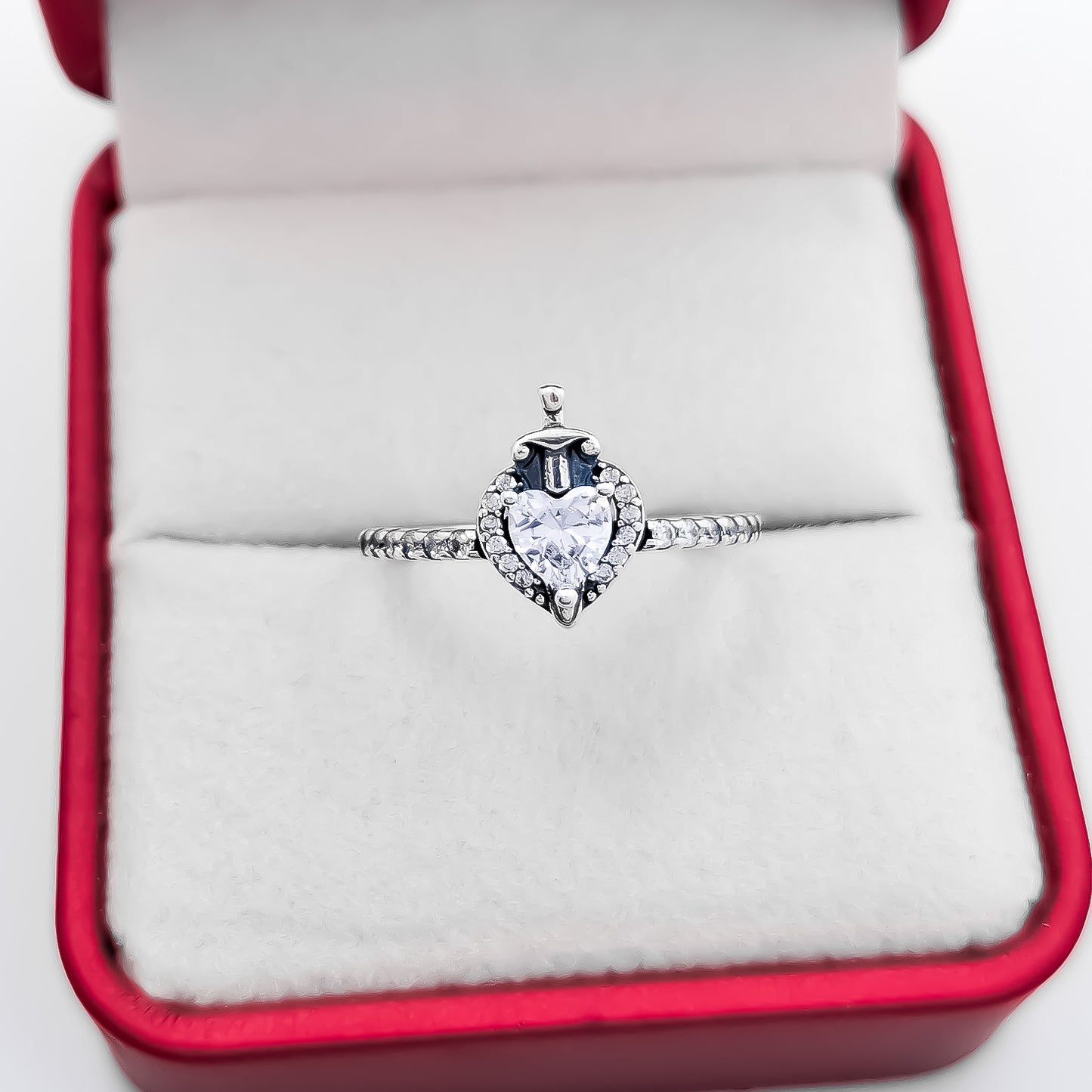 Anillo Corazon Blanco Pan
