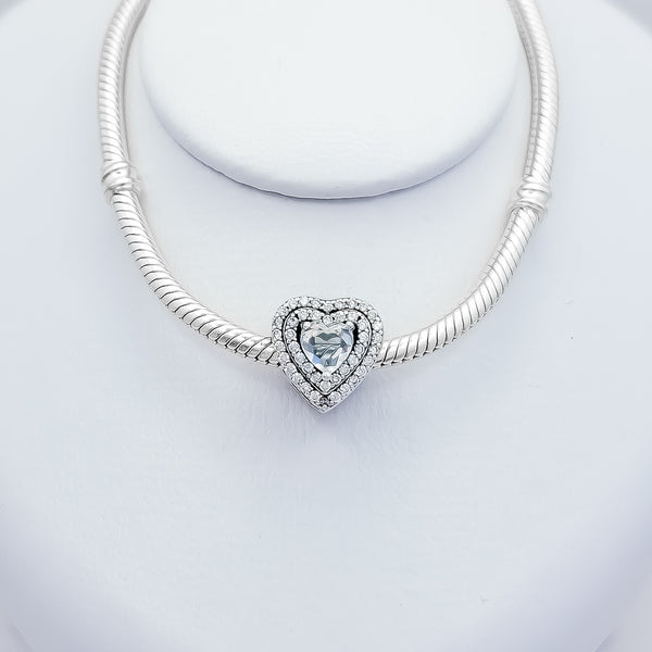 Charm Corazon Zirconia