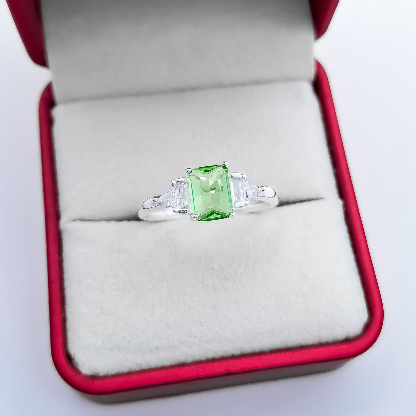 Anillo Verde Zirconia