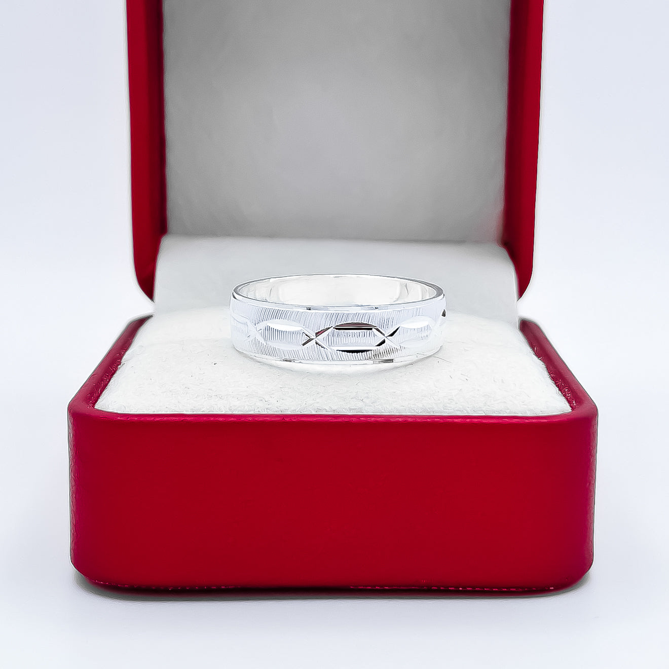 Anillo Argolla Mate Diamantada
