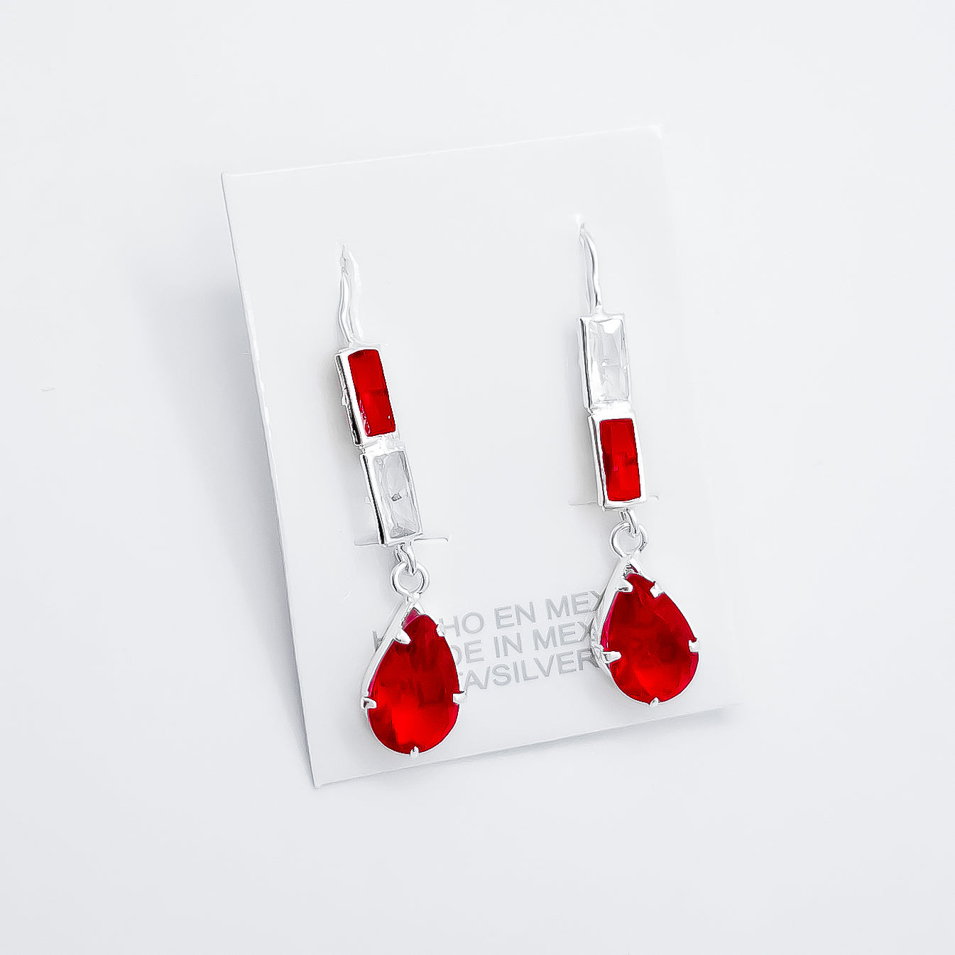 Arete Gota Rojo