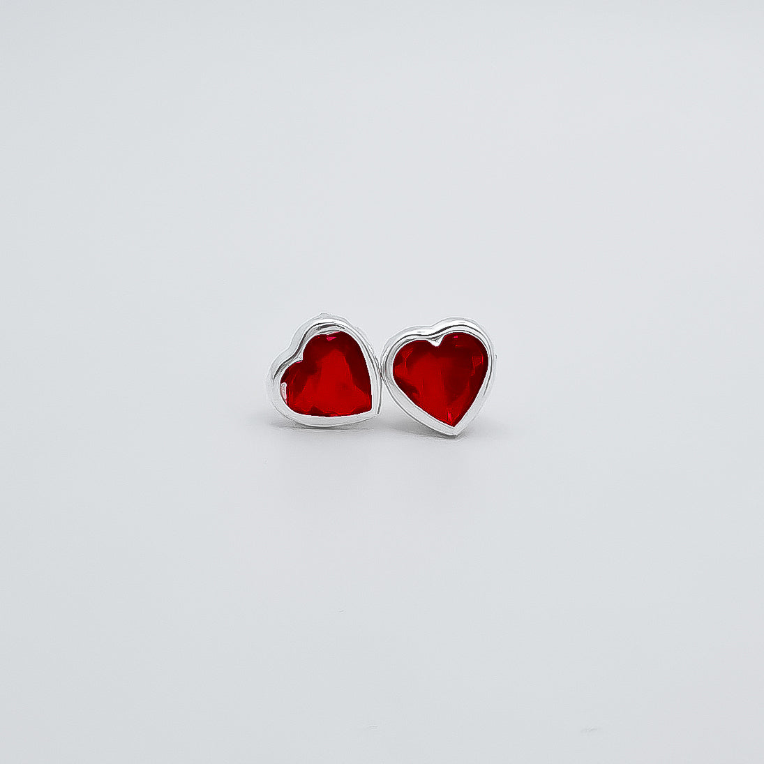 Broquel Corazon Bisel #8 Rojo