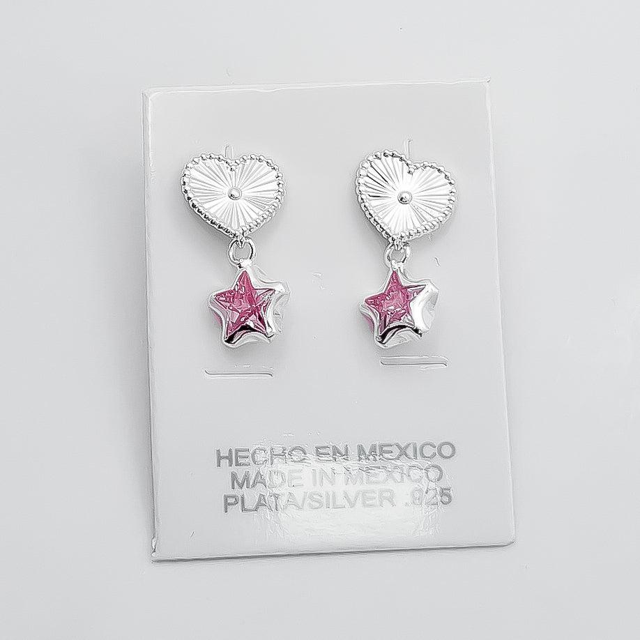 Arete Corazon Estrella Rosa