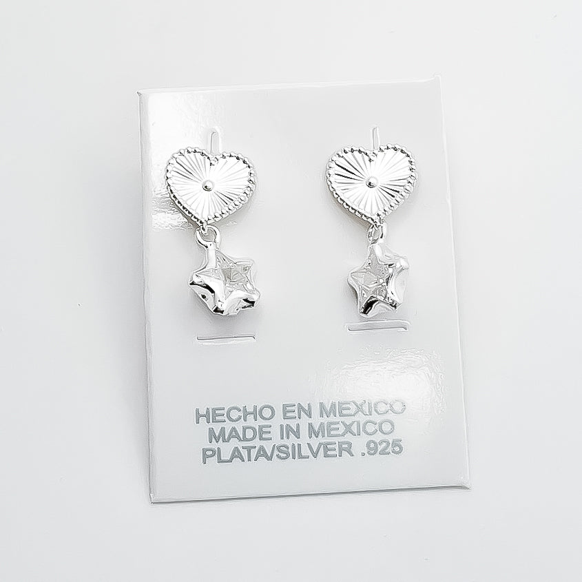 Arete Corazon Estrella Blanco
