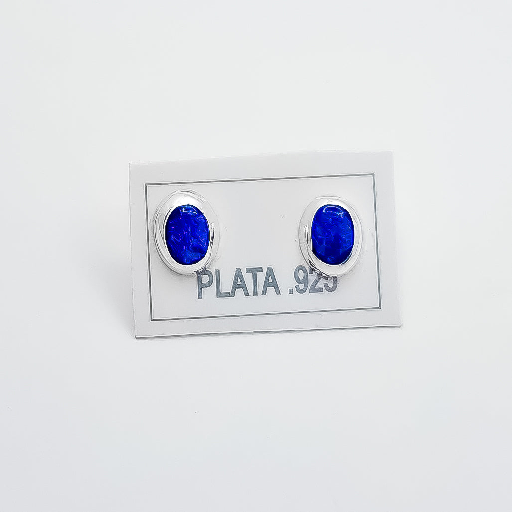 Arete Opalo Azul