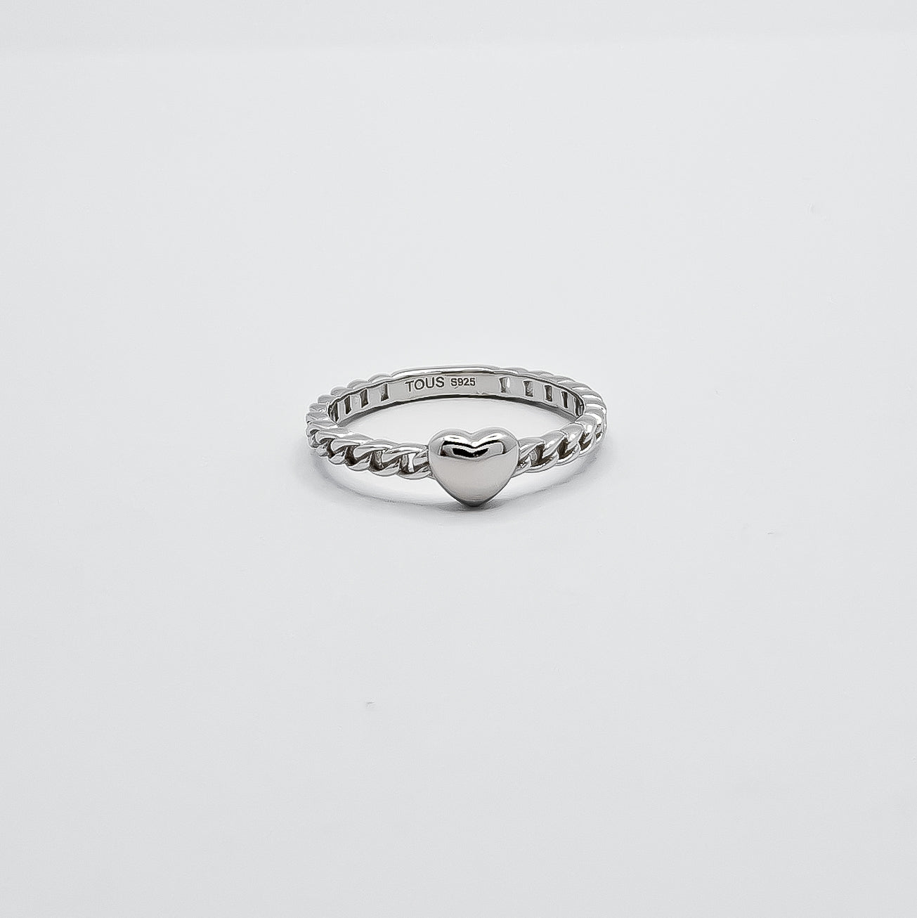 Anillo Cadena Corazon