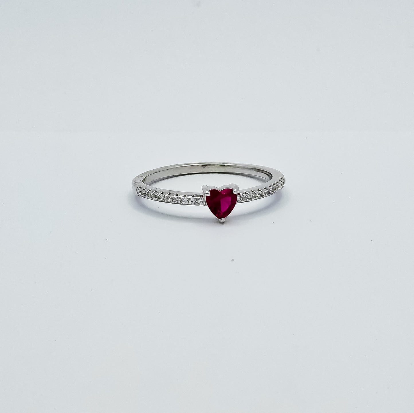 Anillo Corazon Roja