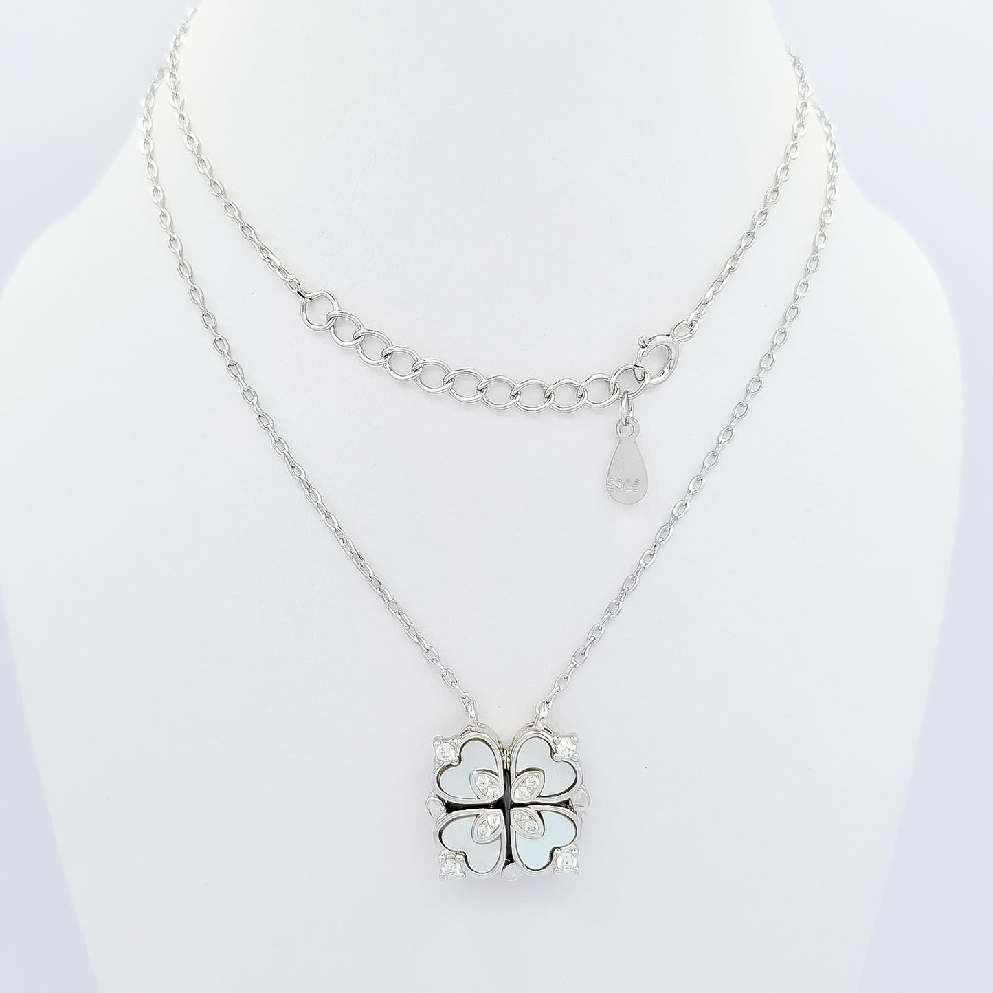 Collar Trebol Perla