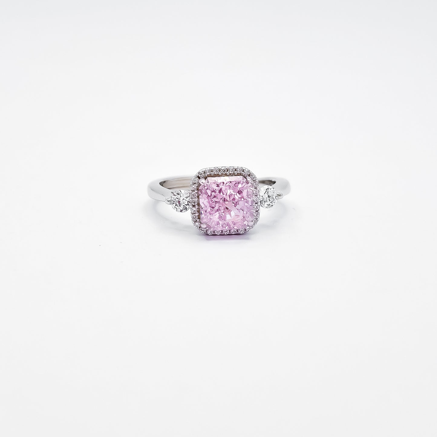 Anillo Cuadro Rosa