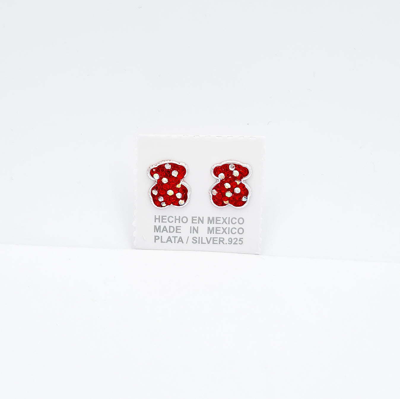 Arete Osito Rojo