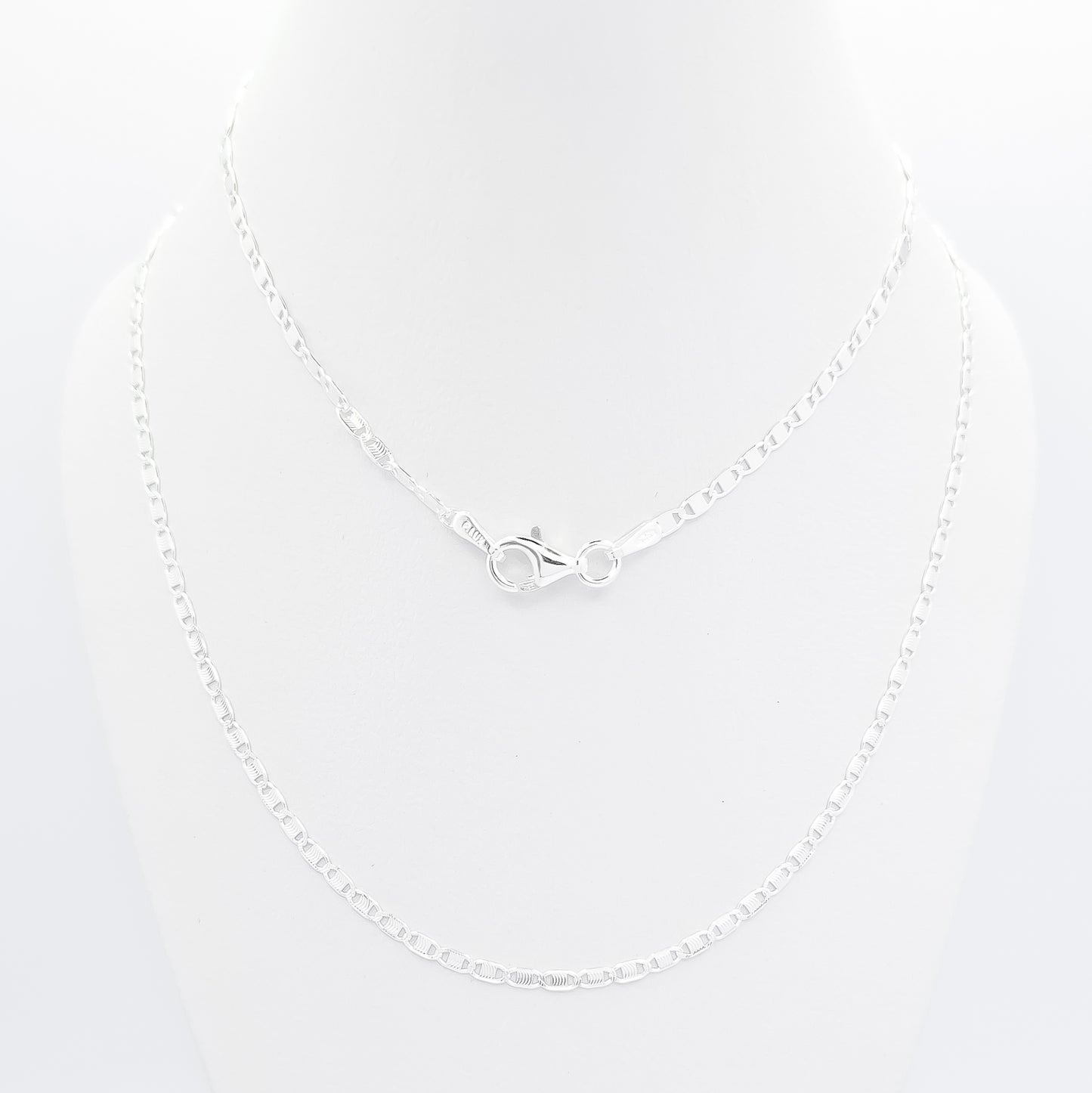 Cadena Planchada Diamantada 2mm