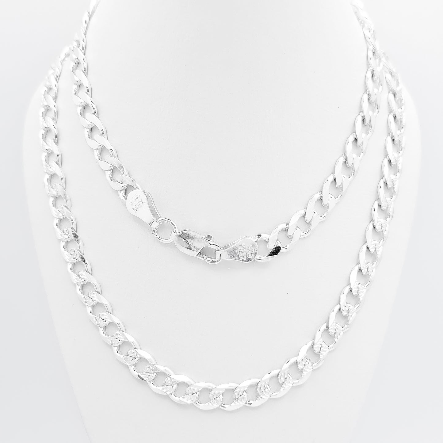 Cadena Cubana Diamantada 6mm