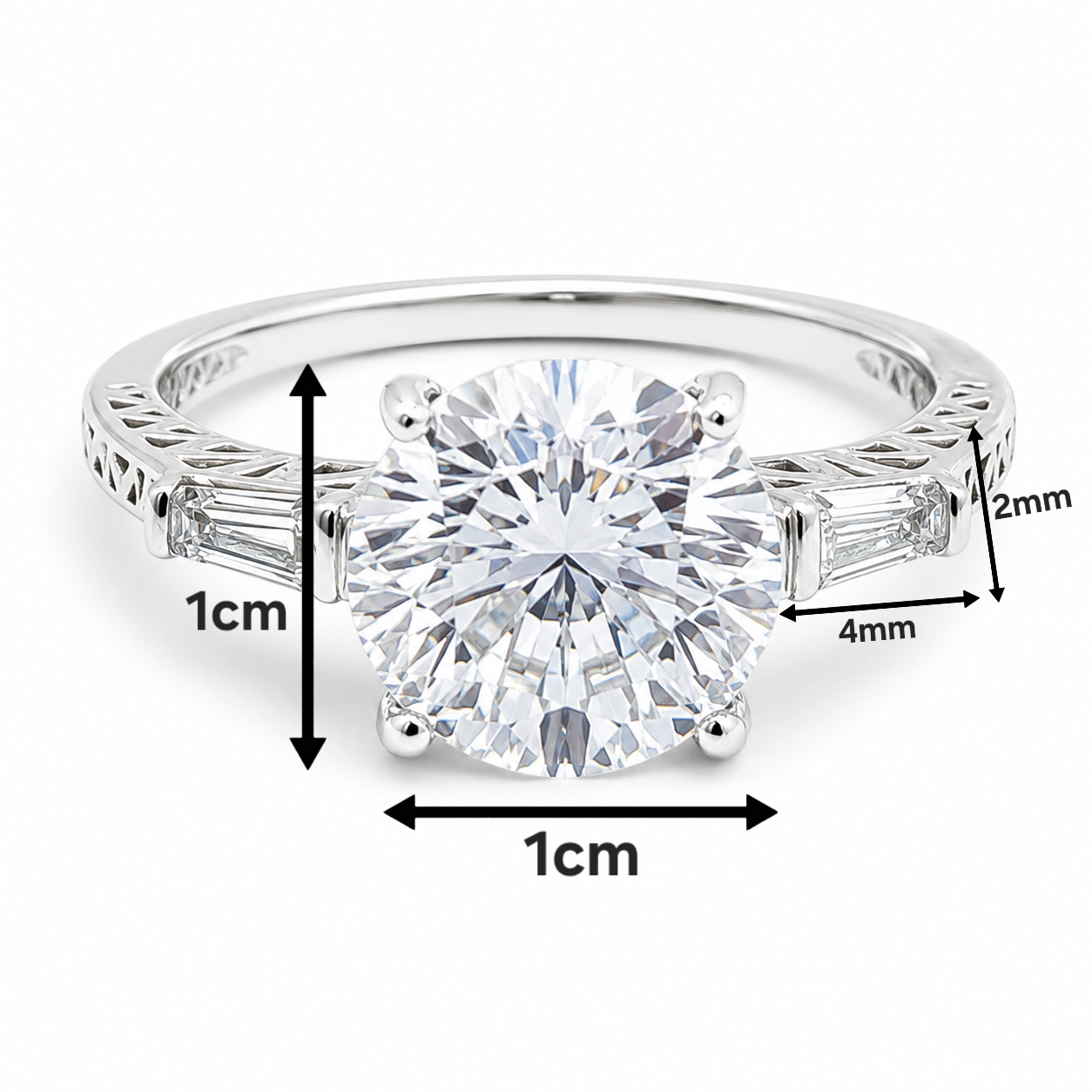 Anillo Zirconia Blanca