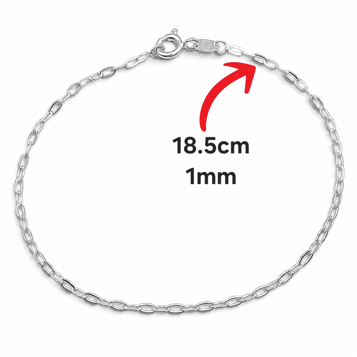 Pulsera Tipo Clip Plata Ley 925