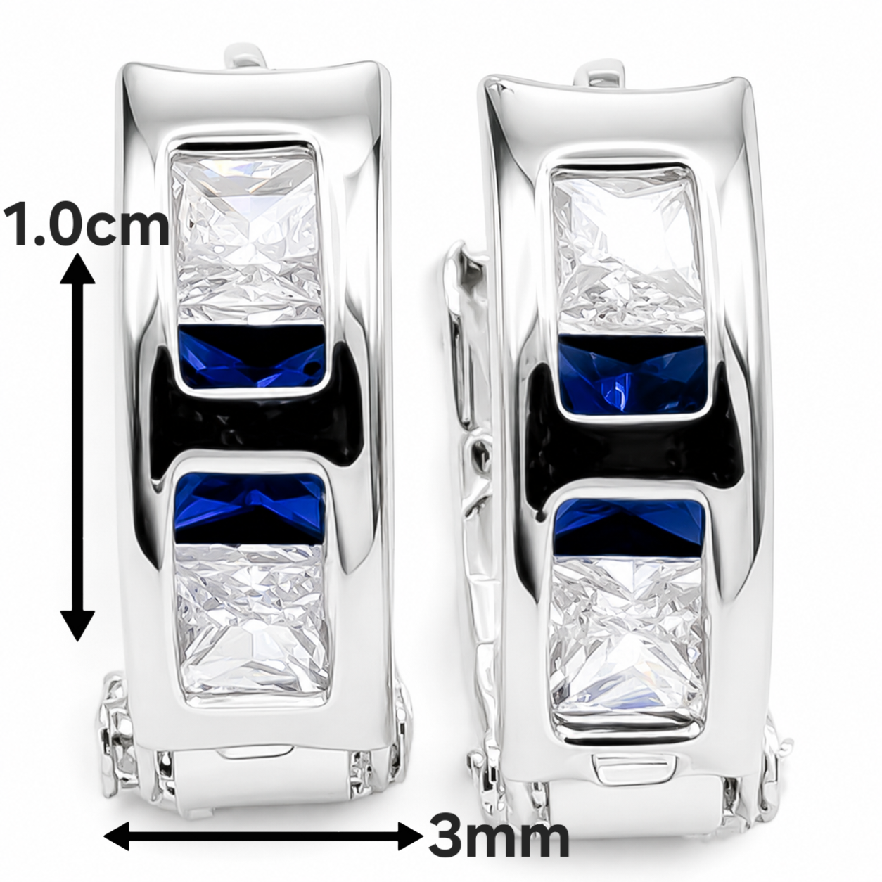 Hugguies Minis Azul Plata Ley 925