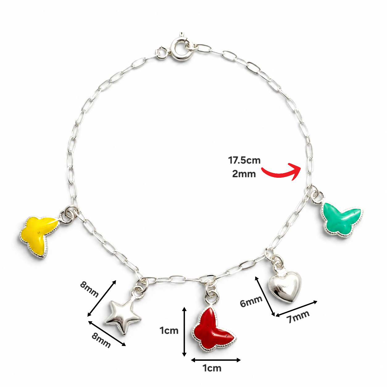 Pulsera Mariposa Multicolor