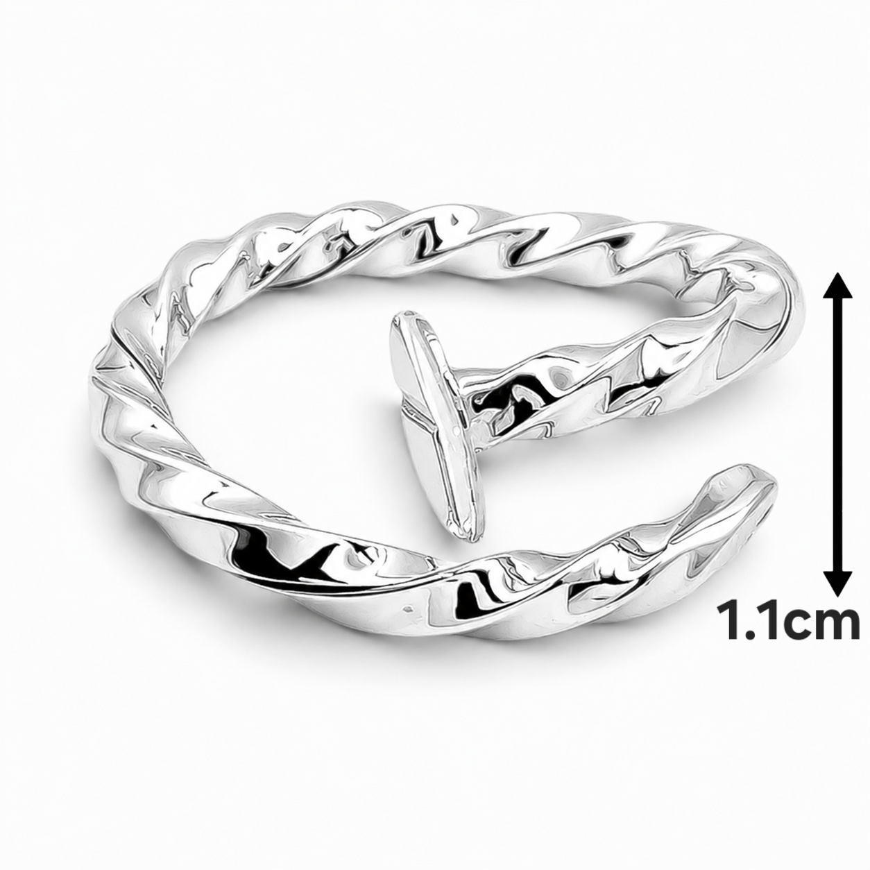 Anillo Torzal Plata Ley 925