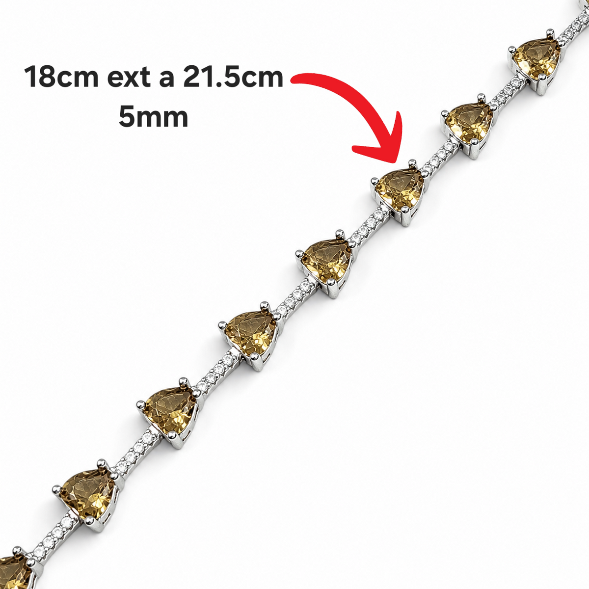 Pulsera Corazones Chicos Zultanita Plata Ley 925