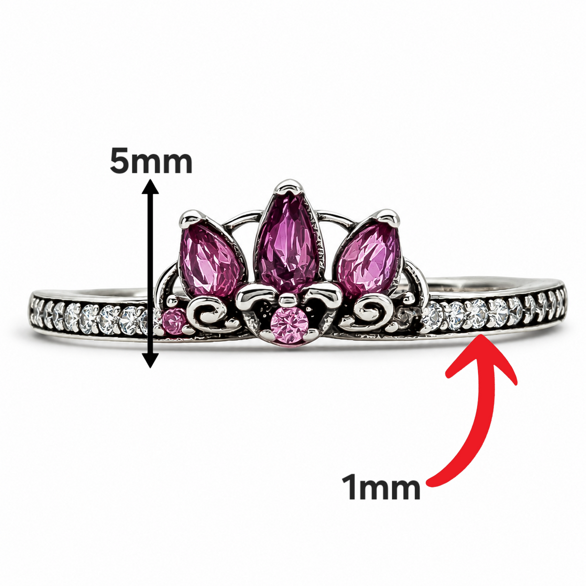 Anillo Prin Ra Pan Plata Ley 925