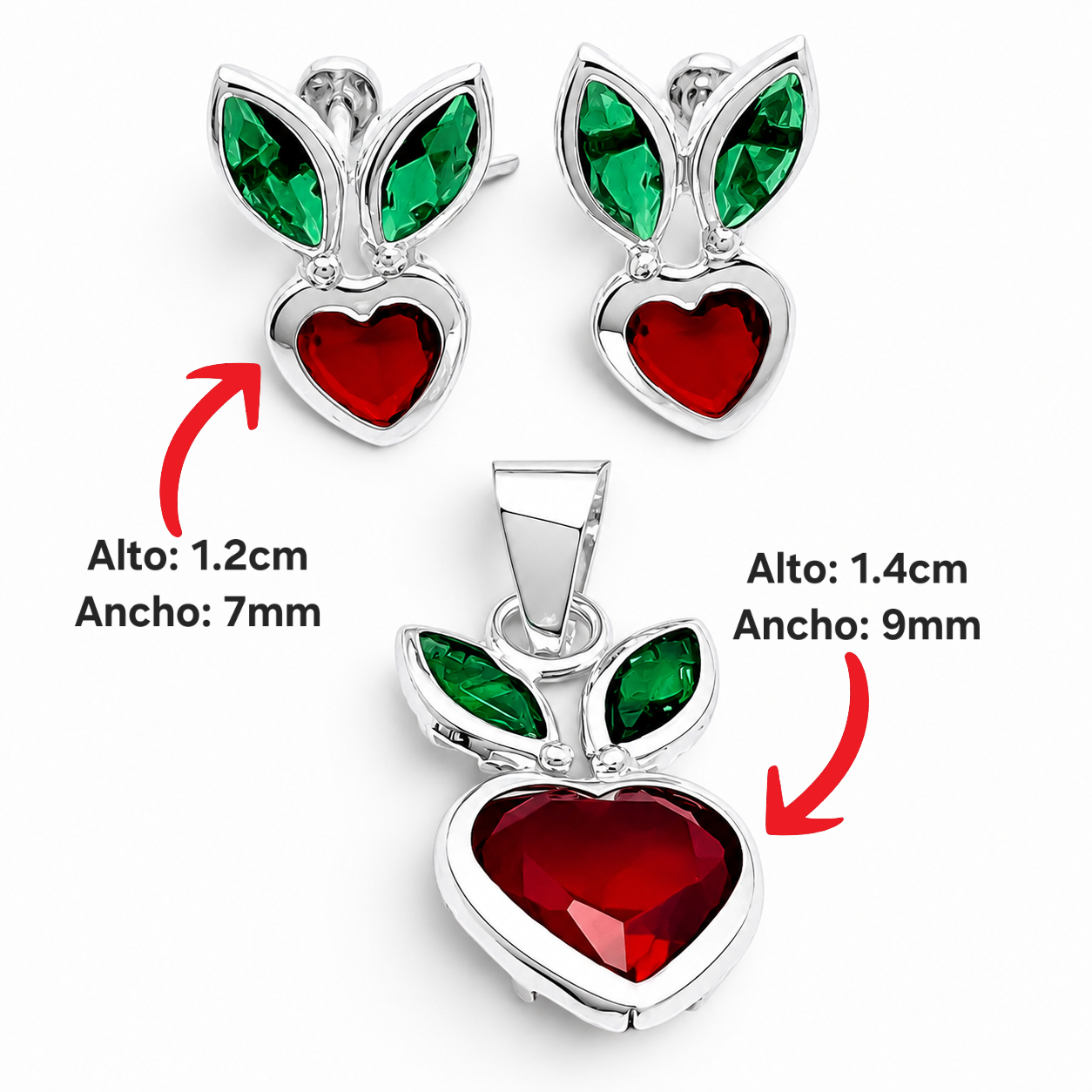 Set Corazon Rojo