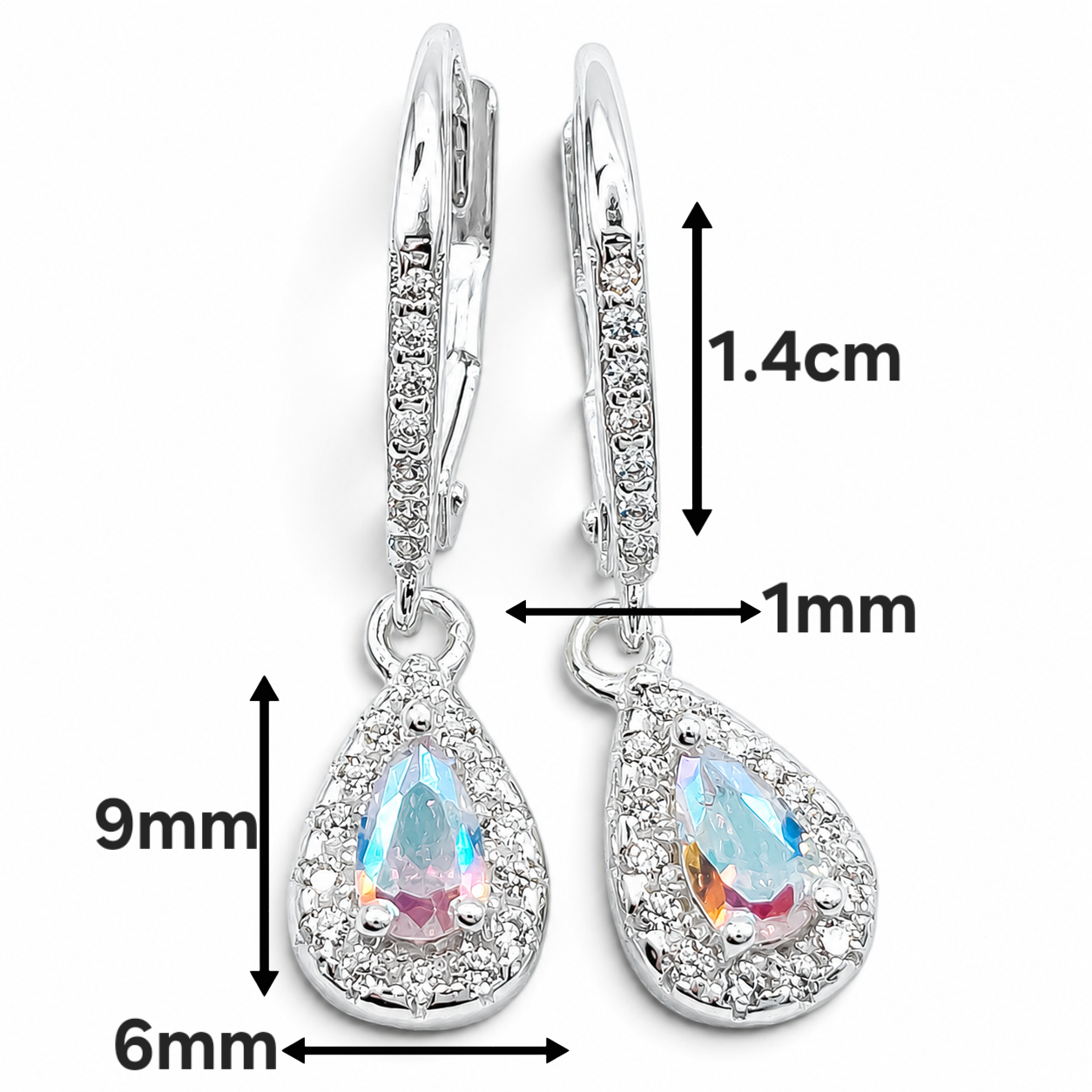 Hugguies Gota Tornazol Plata Ley 925