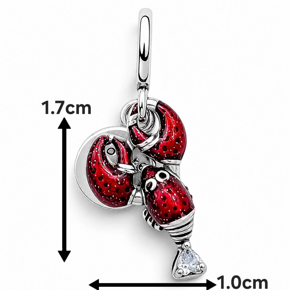 Charm Langosta Plata Ley 925