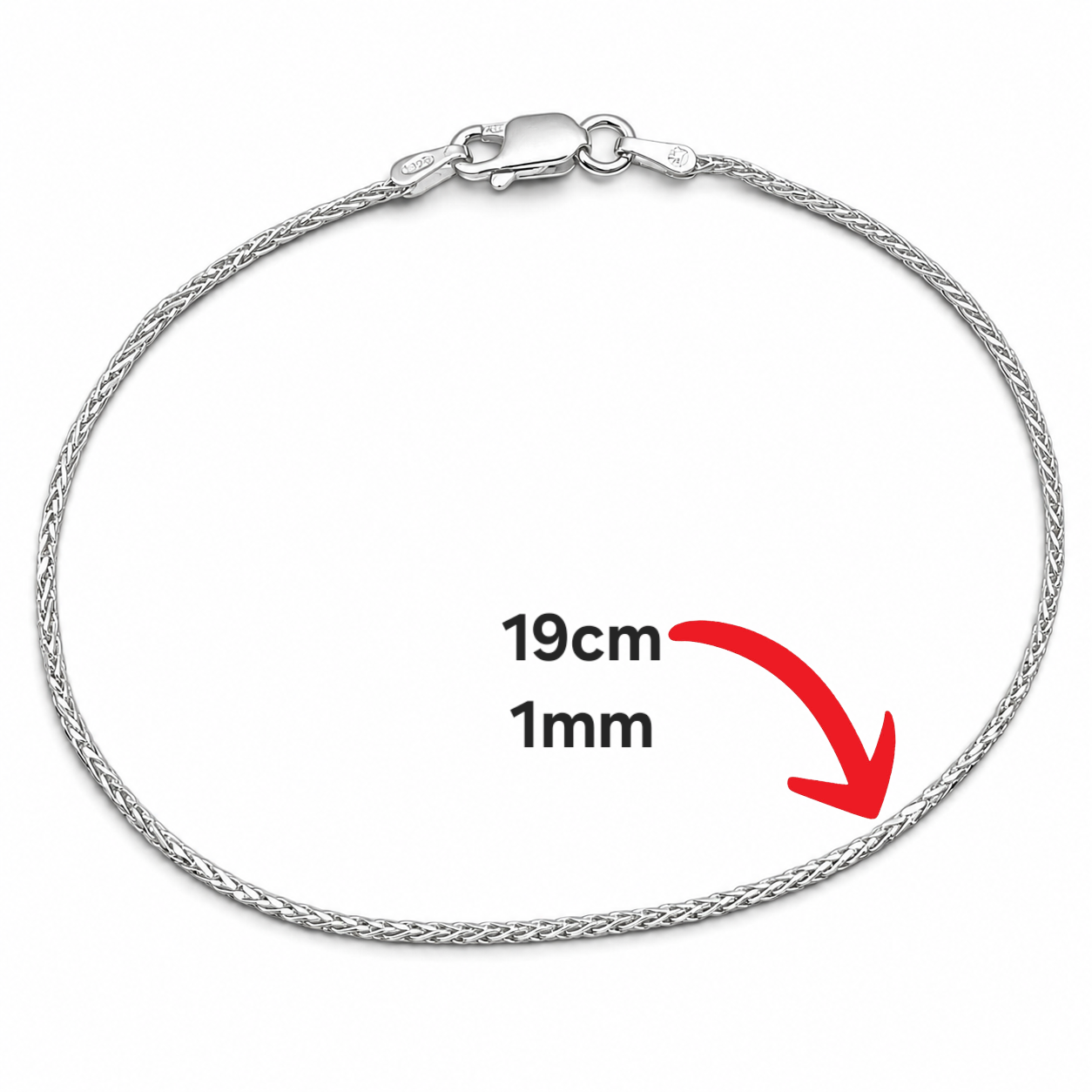 Pulsera Torzal Plata Ley 925