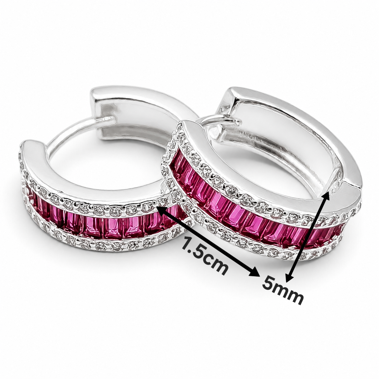 Hugguies Baguette Fiusha Plata Ley 925