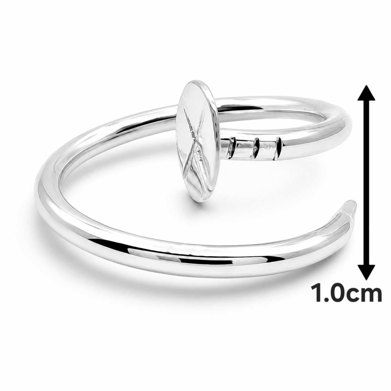 Anillo Clavo Ligero Plata Ley 925