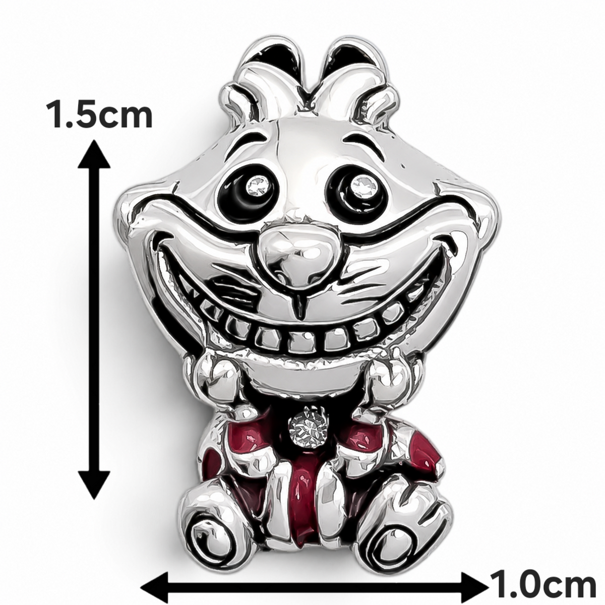 Charm Gato Sonrisa Plata Ley 925