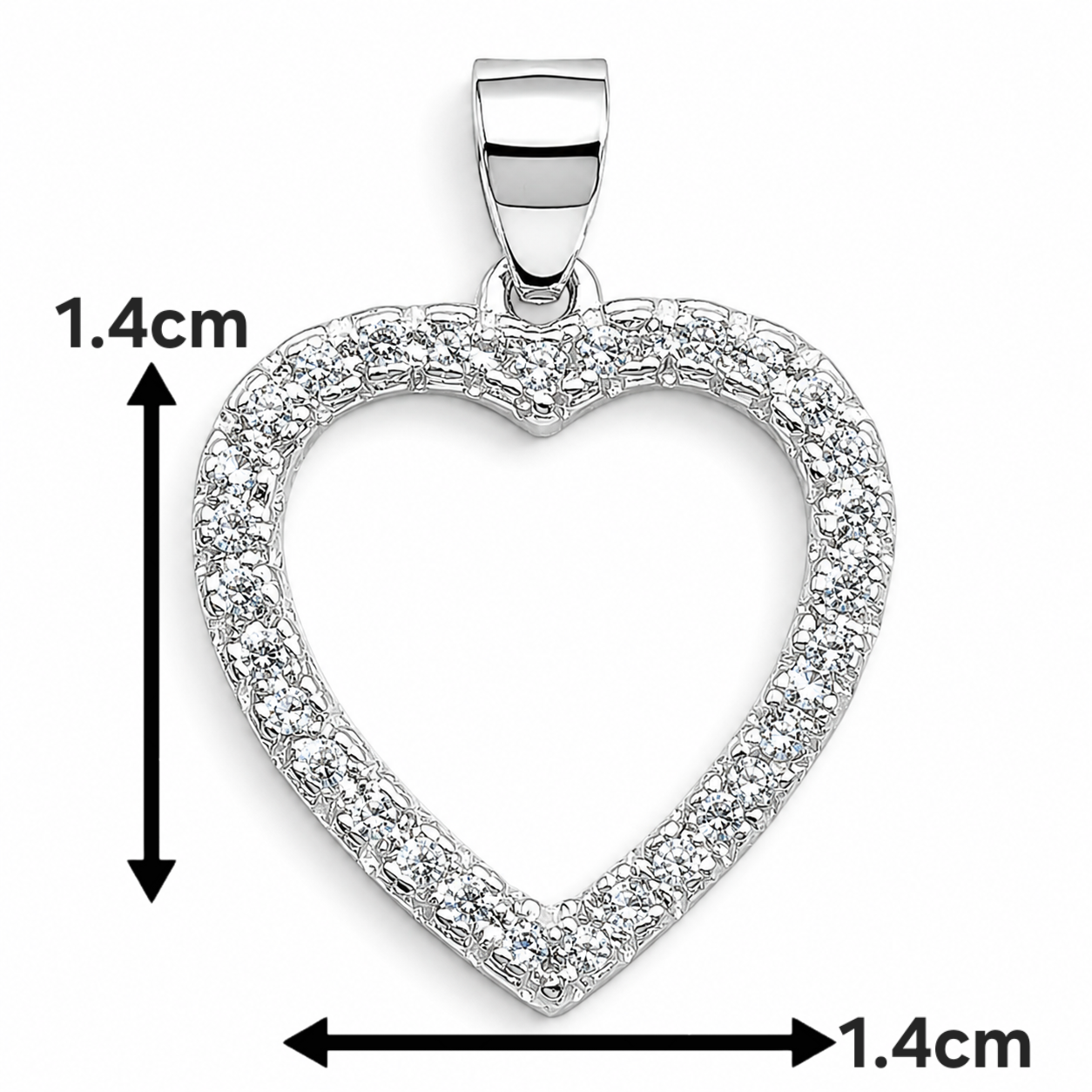 Dije Corazon Plata Ley 925