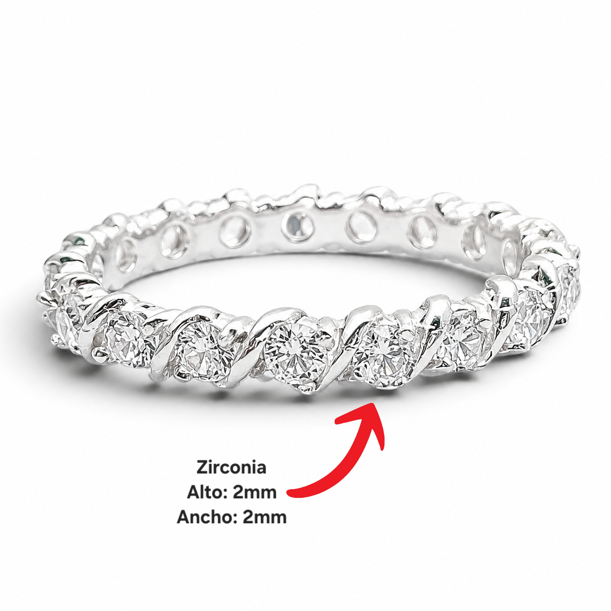 Anillo Zirconias