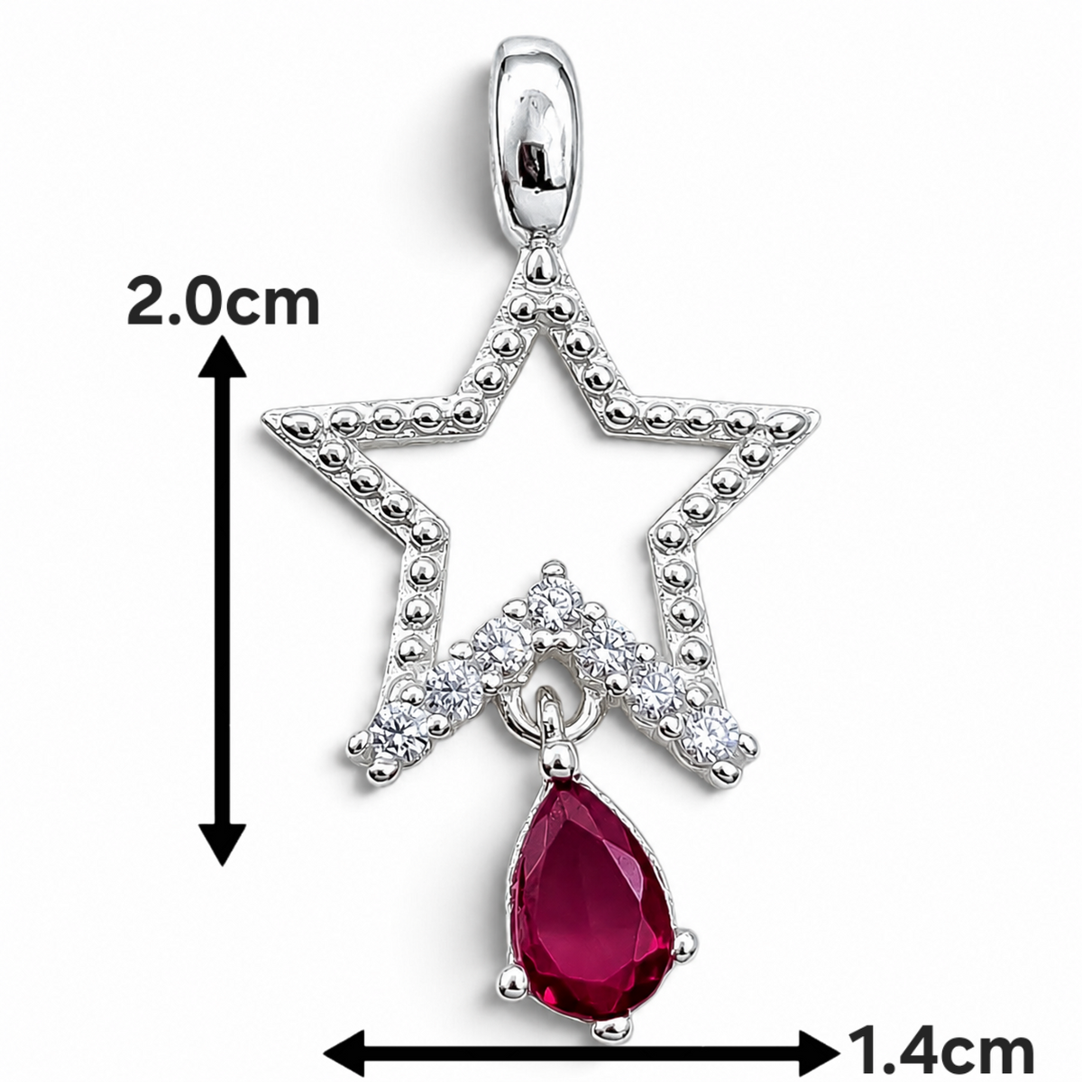 Dije Estrella Fiusha Plata Ley 925
