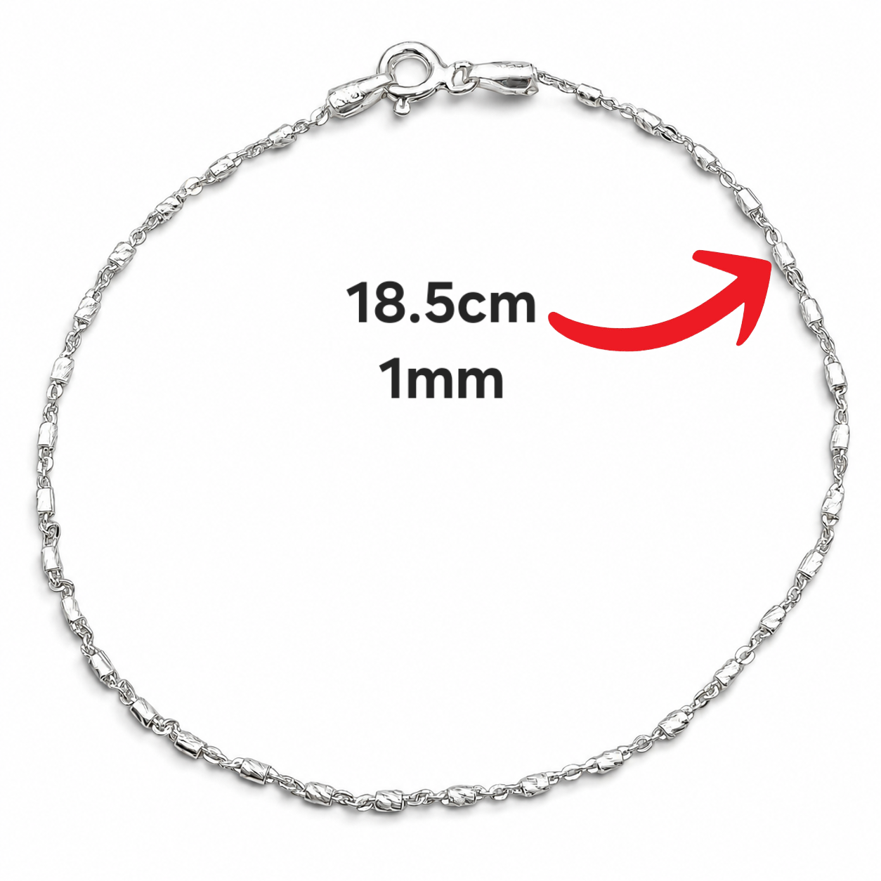 Pulsera Tubitos Plata Ley 925