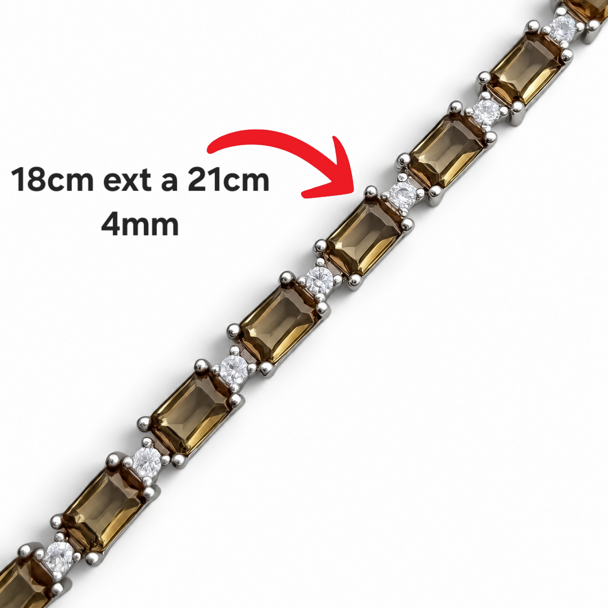 Pulsera Zultanita Zirconia Plata Ley 925