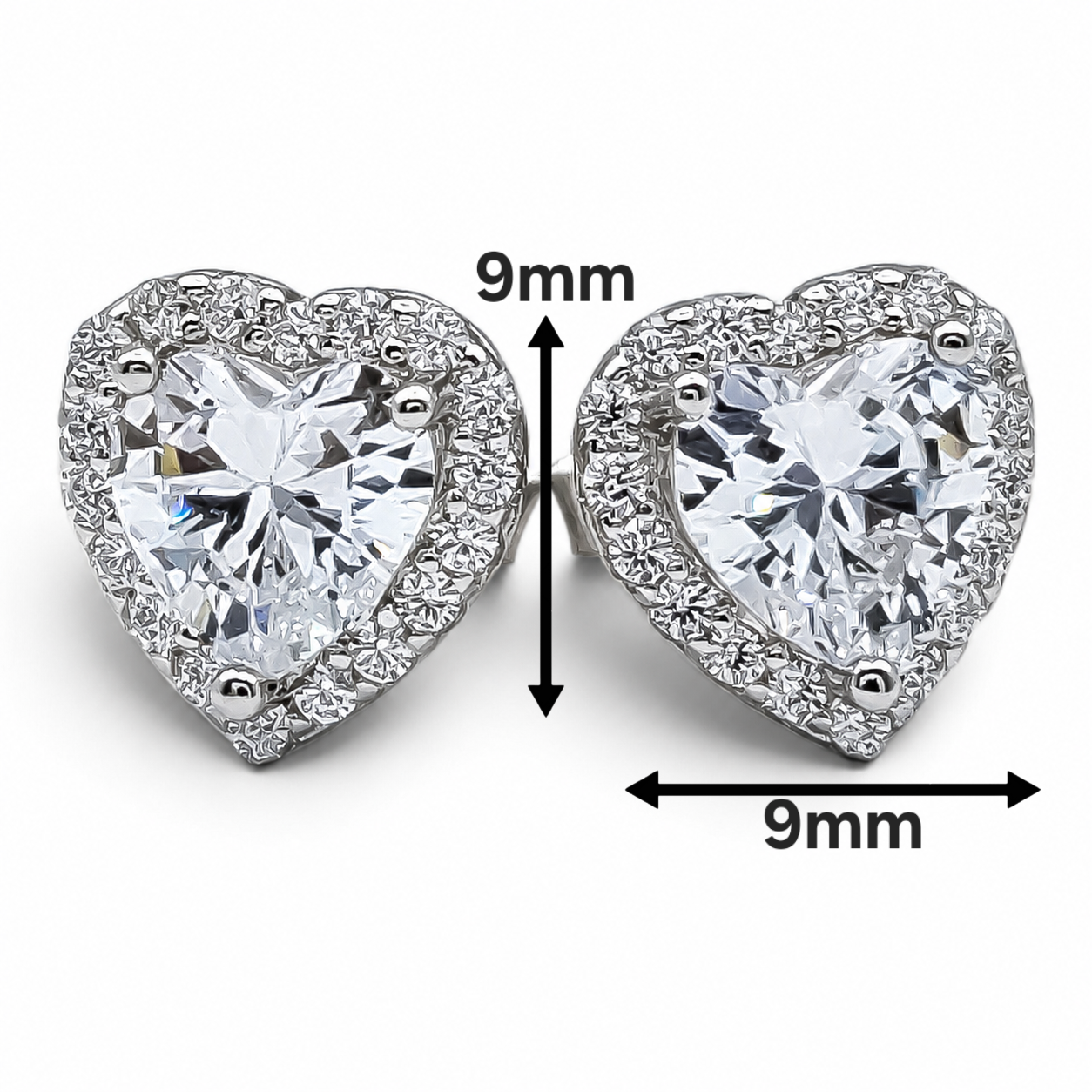 Arete Corazon Zirconia Plata Ley 925
